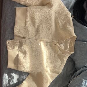 H&M Cream Teddy Jacket for Women